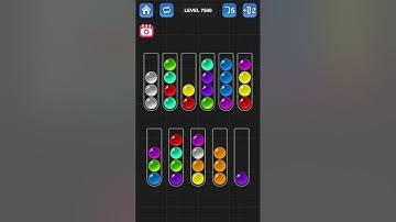 Ball Sort Puzzle by Guru Game: Levels 7596, 7597, 7598, 7599, 7600