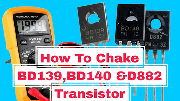 How To Chake Bd139,Bd140 D882 Transistor Use Multimeter #bd139#bd140#d882 #powertechindia