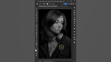 How To make Scribble Art In Photoshop | scribble Art | #photoshop #shorts