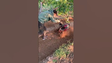 Mini Tiller Machine in Action | Powerful Farming Tool for Easy Soil Preparation part 1033