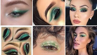 Stunning eye makeup for August 14th🇵🇰 || Independence Day eye makeup for girls 2021 screenshot 3
