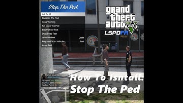 How To Install Stop The Ped 2020 I Stop The Ped By bejoijo
