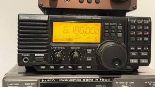 Rádio Nacional da Amazônia 6180 kHz, Brazil, booming into Oxford on the IC-R75 and Wellbrook loop