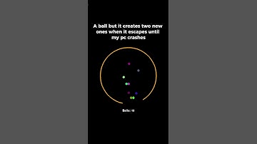 Ball doubles until my pc crashes ... #shorts #satisfying #bouncingball