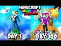 Surviving 100 Days in Modded One Block as CONJOINED TWINS!!! Here's What Happened...