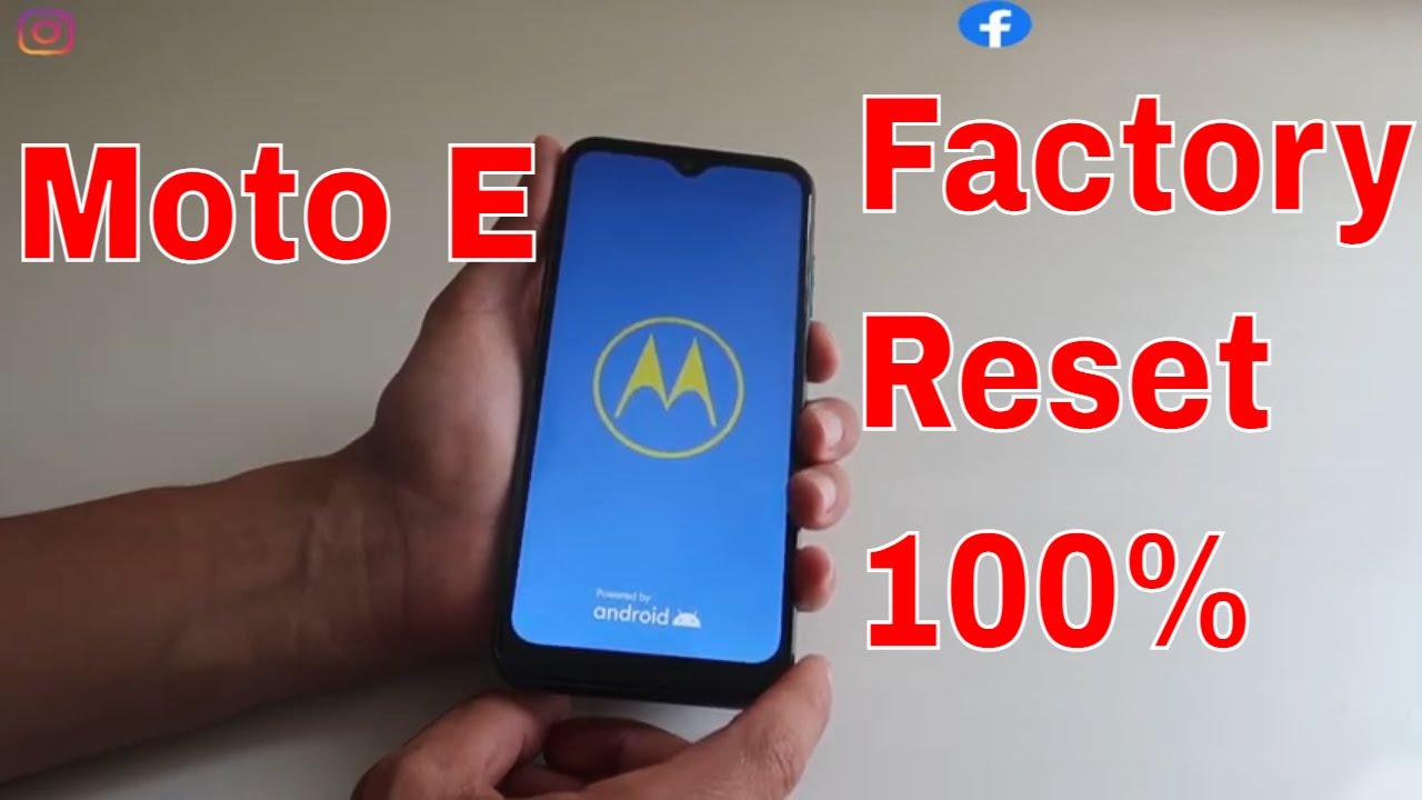 How To Factory Reset Moto E