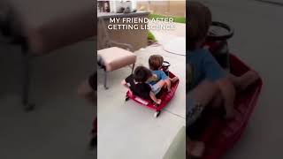 My friends after getting a driver's license 😂😂😂#shorts #funny #shortsvideo