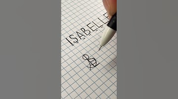 ISABELLE - writing monograms for subscribers. What name is next? #shorts #tiktok