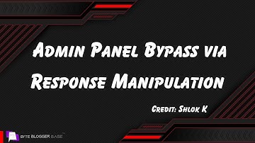 Admin Panel Bypass via Response Manipulation | Credit: Shlok | Bug POC | #cybersecurity #bugbounty