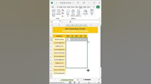 New Excel Secret of How to Use Checkbox in Excel #shorts #exceltips #exceltutorial