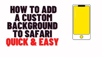 How to Add a Custom Background to Safari in iOS 15,how to add background picture on safari on iphone
