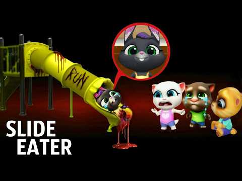 SLIDE EATER EAT BECCA AND HANK - My Talking Tom Friends - AMONG US - R.I.P ALL FRIENDS