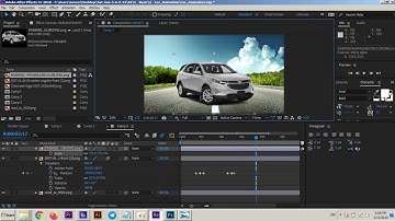 After Effects Tutorial Part 1: Add/Remove Keyframes + Car Product Animation Basics