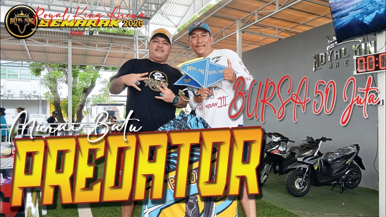 Murai Batu PREDATOR Peringkat 3 Bursa 50 Juta