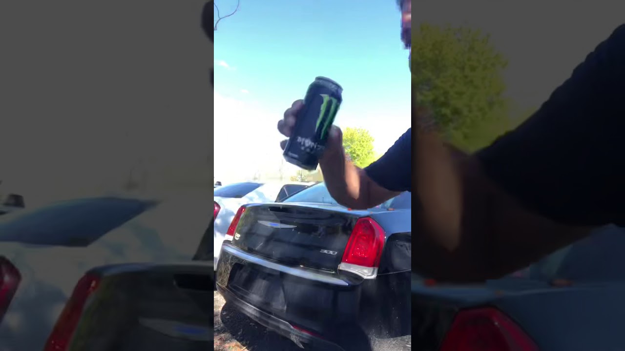 Gatorade + Monster energy = Broken car glass window YouTube