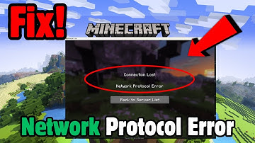 How to Fix Minecraft Game Connection Error - Network Protocol Error (Easy Fix)