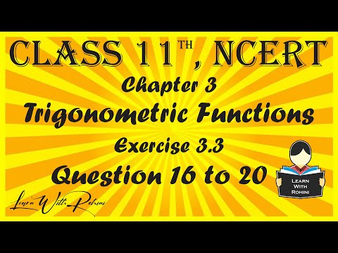 Trigonometric Functions| Chapter
