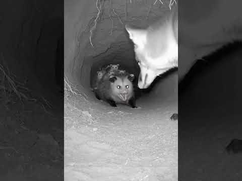 Нападение лисы! Барсук отбивается до последнего!