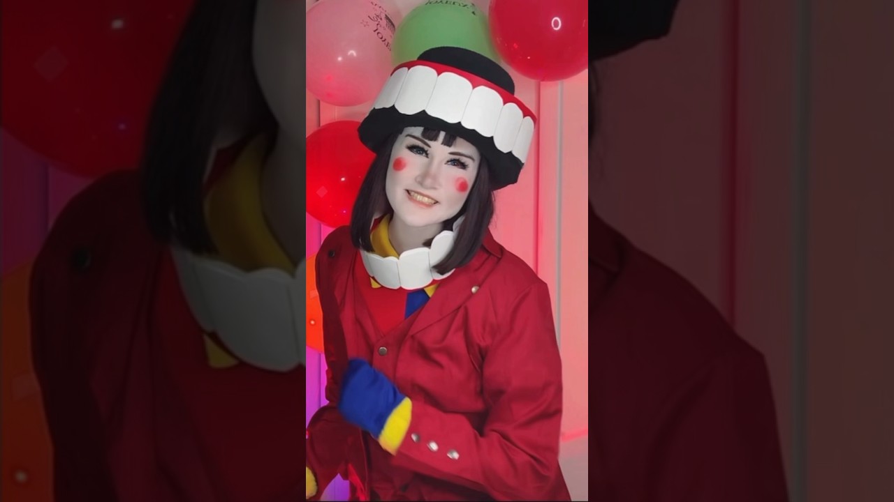 Pomni and Caine fusion in the Digital Circus ! #cosplay #tadc