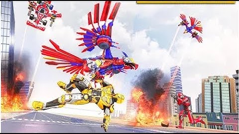 Amazing Eagle Robot Car Part-3 – Rescue City Formula Car Robot Android GamePlay | By Game Crazy