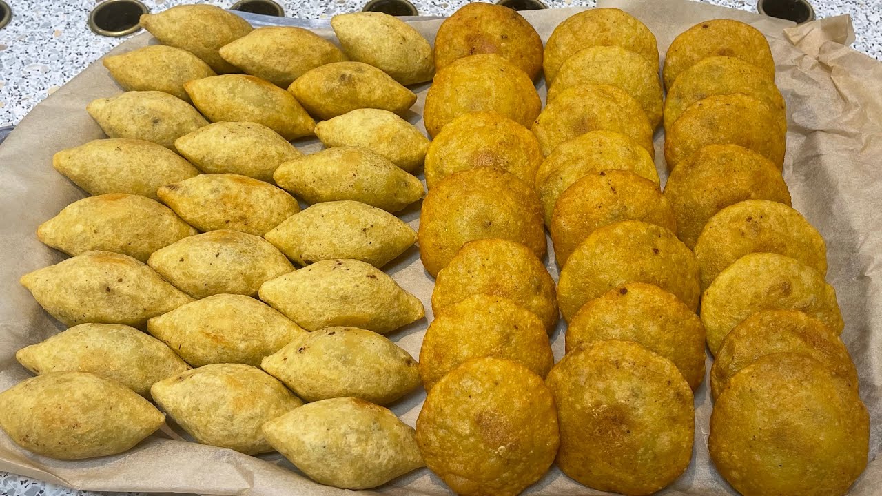 #بكيلوا واحد من البطاطا 🥔 او بتيتة سويت ثلاث انواع من الكبة مقرمشة وتخبل