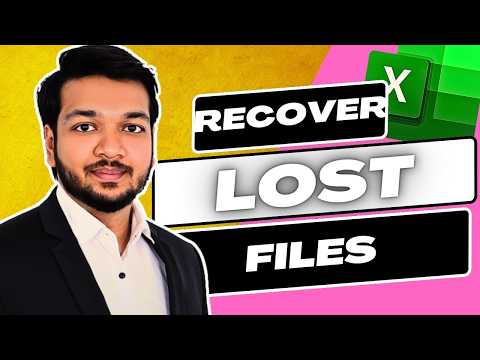 How to Recover LOST / Unsaved Excel Files in 3 MINS! #bossyouroffice