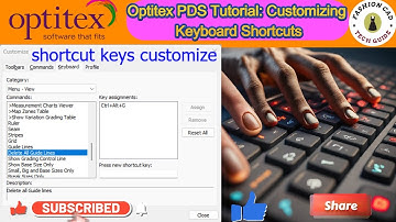 Optitex PDS Tips & Tricks: Maximize Efficiency by Customizing Keyboard Shortcuts
