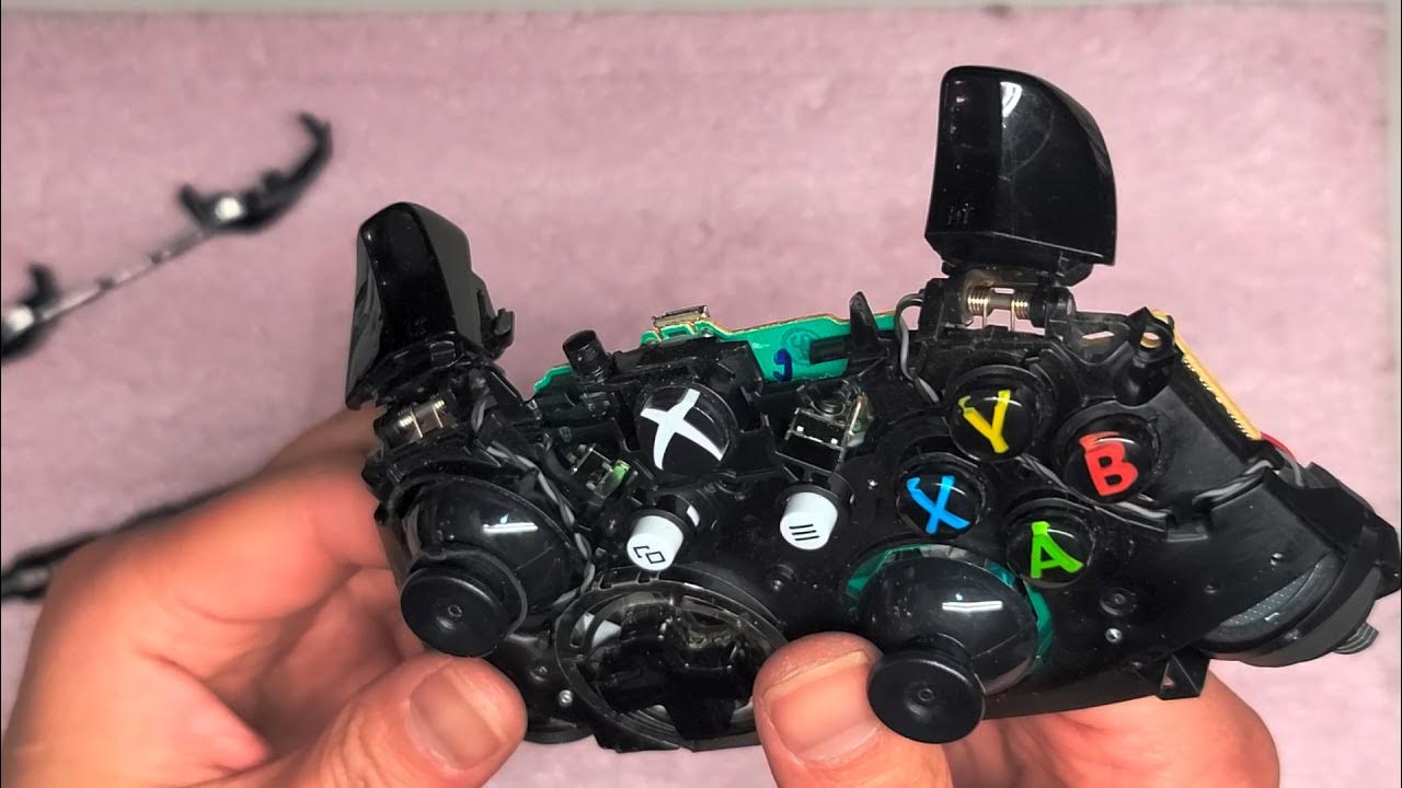 Xbox One S Model 1708 Controller Disassembly Sorta. RB LB Plastic