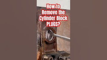 How to remove the cylinder freeze plugs (core plugs)? #shorts #mechanic #tricks #diy