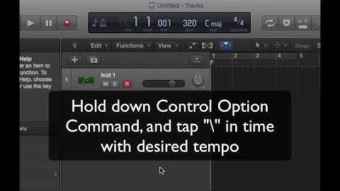Using Tap Tempo to find BPM