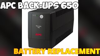 APC Back-UPS 650 Battery Replacement