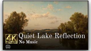 Tranquil Lake Reflection | Relaxing Nature Oil Painting | 4K TV Art Screensaver | No Music
