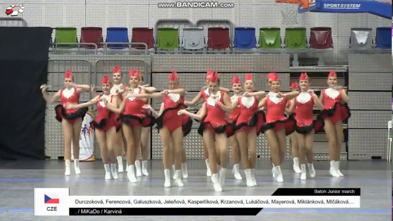 MiKaDo Karviná, pochodové defilé, juniorky baton, 2018