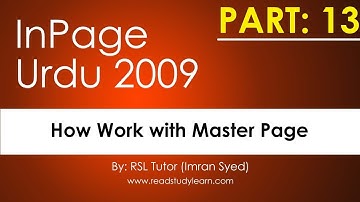 How to make Master Page in Inpage - Why we use Inpage Master Page - Inpage Complete Course in Urdu
