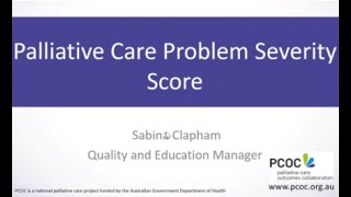 Pcoc Education- Palliative Care Problem Severity Score Pcpss