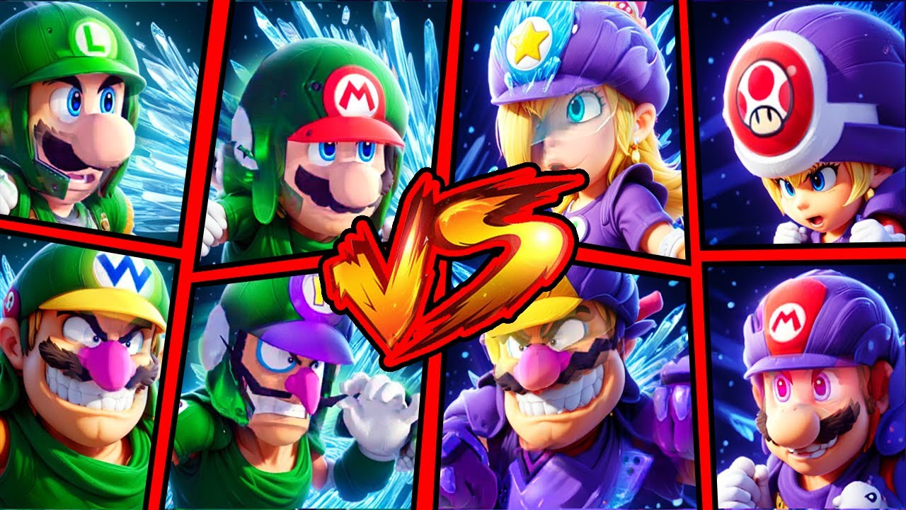 MARIO, LUIGI, WARIO, WALUIGI | WINNER or LOSER - Mario Strikers Battle League CUP BATTLES