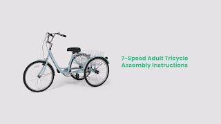 7-Speed Adult Tricycle Assembly Instructions