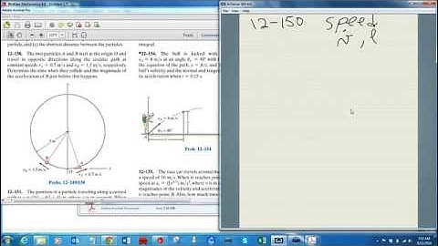 Hibbeler Problem 12-150- MECH 2340- Mechanics Dynamics