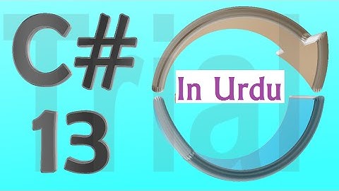 C# Urdu Tutorial 13 - Counting Characters using For-Next Loop with Break
