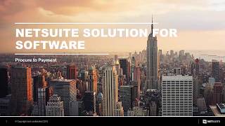 NetSuite SuiteSuccess: Software - Procure to Payment