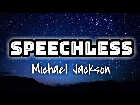 Michael Jackson Speechless Lyrics Video