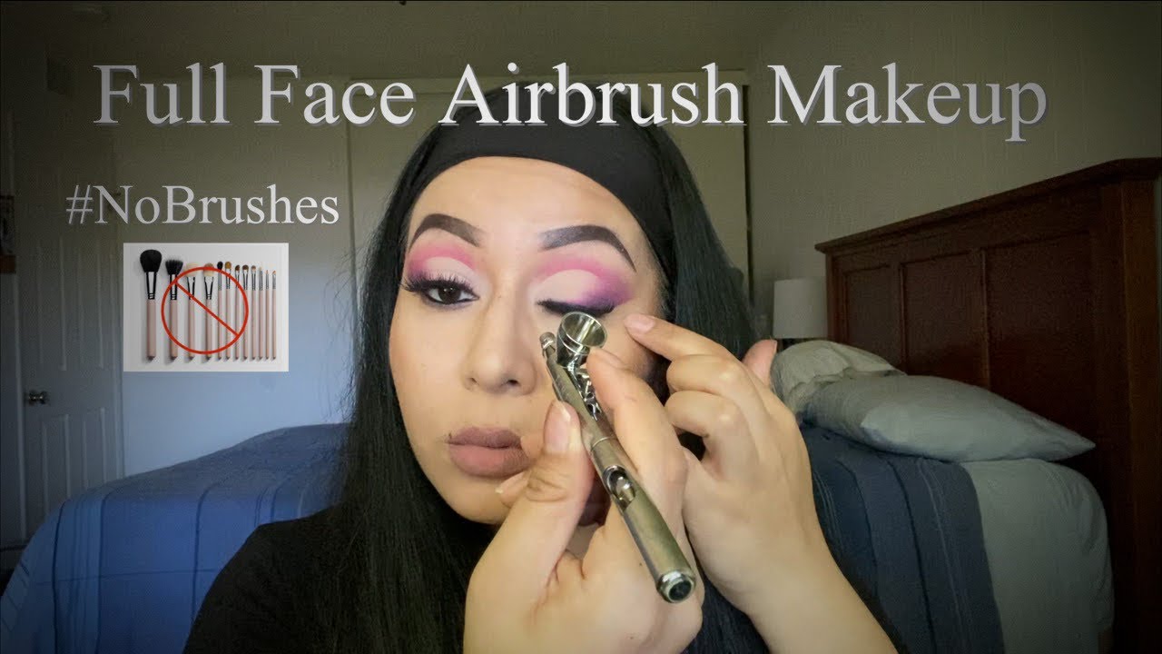 Half Cut Crease With Airbrush Makeup