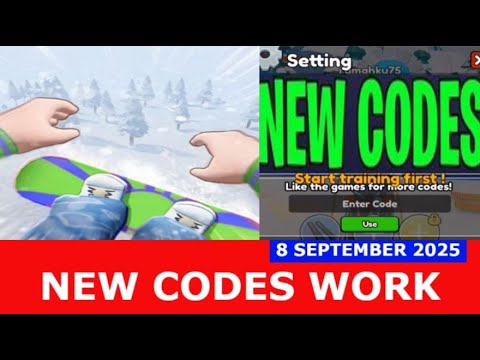 *NEW CODES* [1R Sale💎] Snow Racing ROBLOX | September 8, 2025 - YouTube