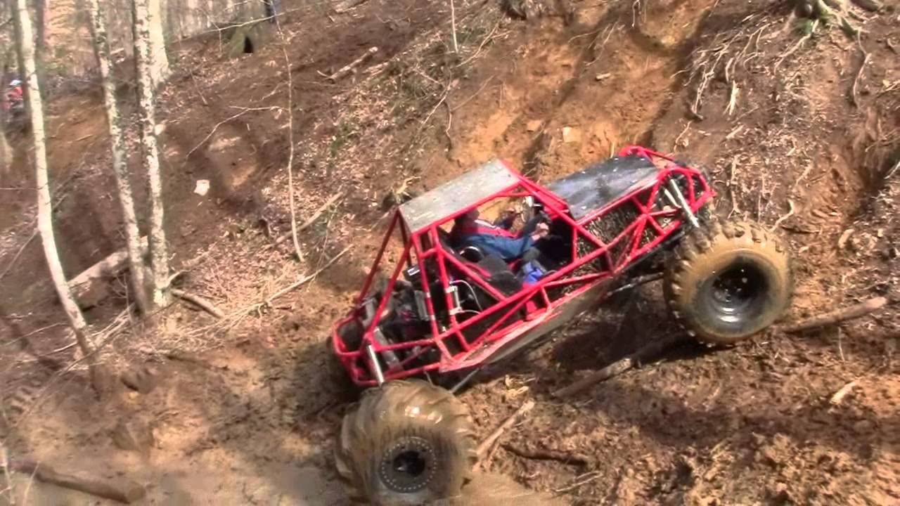 Matt Elder blasting the creek bed hills at Piney Grove Off Road in