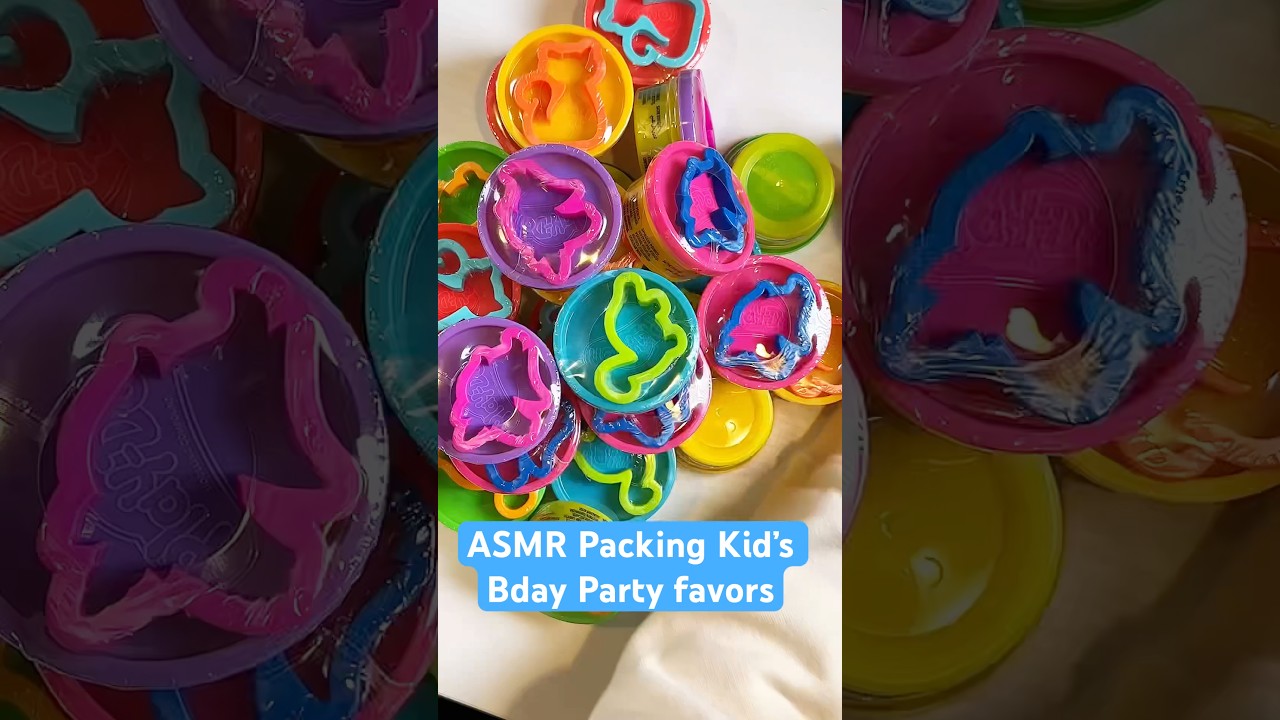 ASMR packing party favors 