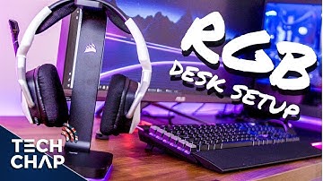 My Ultimate RGB Gaming Desk Setup 2017 / 2018 | The Tech Chap