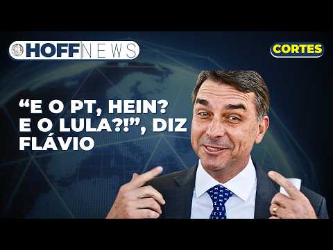 Flávio Bolsonaro se enrola ao responder a imprensa; Mário Frias segue dando perdido no STF