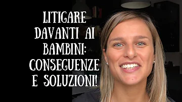 Come fare a non litigare davanti ai figli?