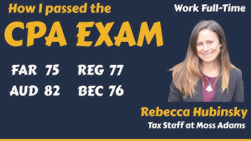 How I Passed the CPA Exam while working full time?
