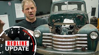 Installing the front clip on our 1950 Chevy pickup | Redline Update #41